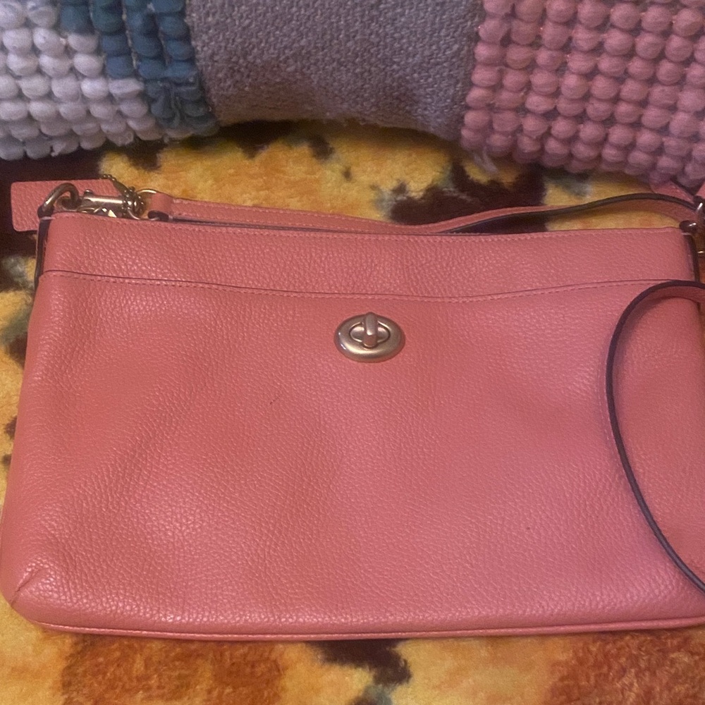 Coach Pink Leather Crossbody Bag
